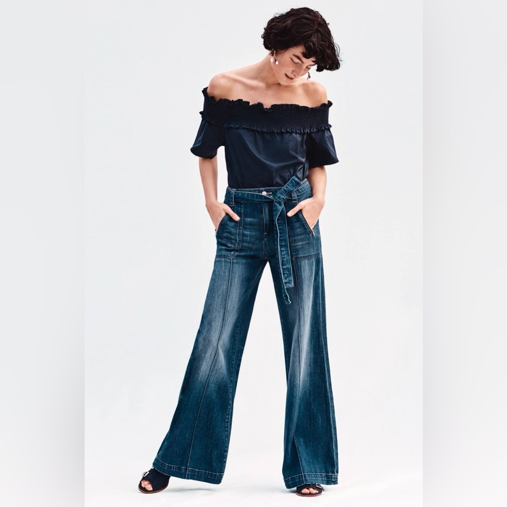 Anthropologie | Pilcro Palazzo Denim Jeans Size 27